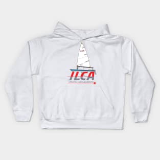 ILCA Laser class Sailing Kids Hoodie